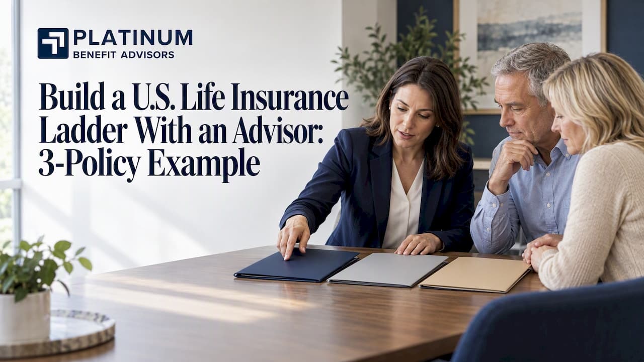 Build a U.S. Life Insurance Ladder With an Advisor: 3 Policy Example