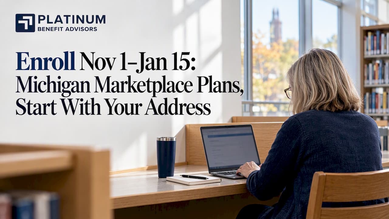 Enroll Nov 1–Jan 15: Michigan Marketplace Plans, Start With Your Address