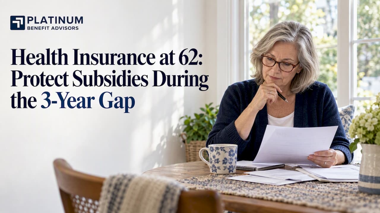 Health Insurance at 62: Protect Subsidies During the 3-Year Gap