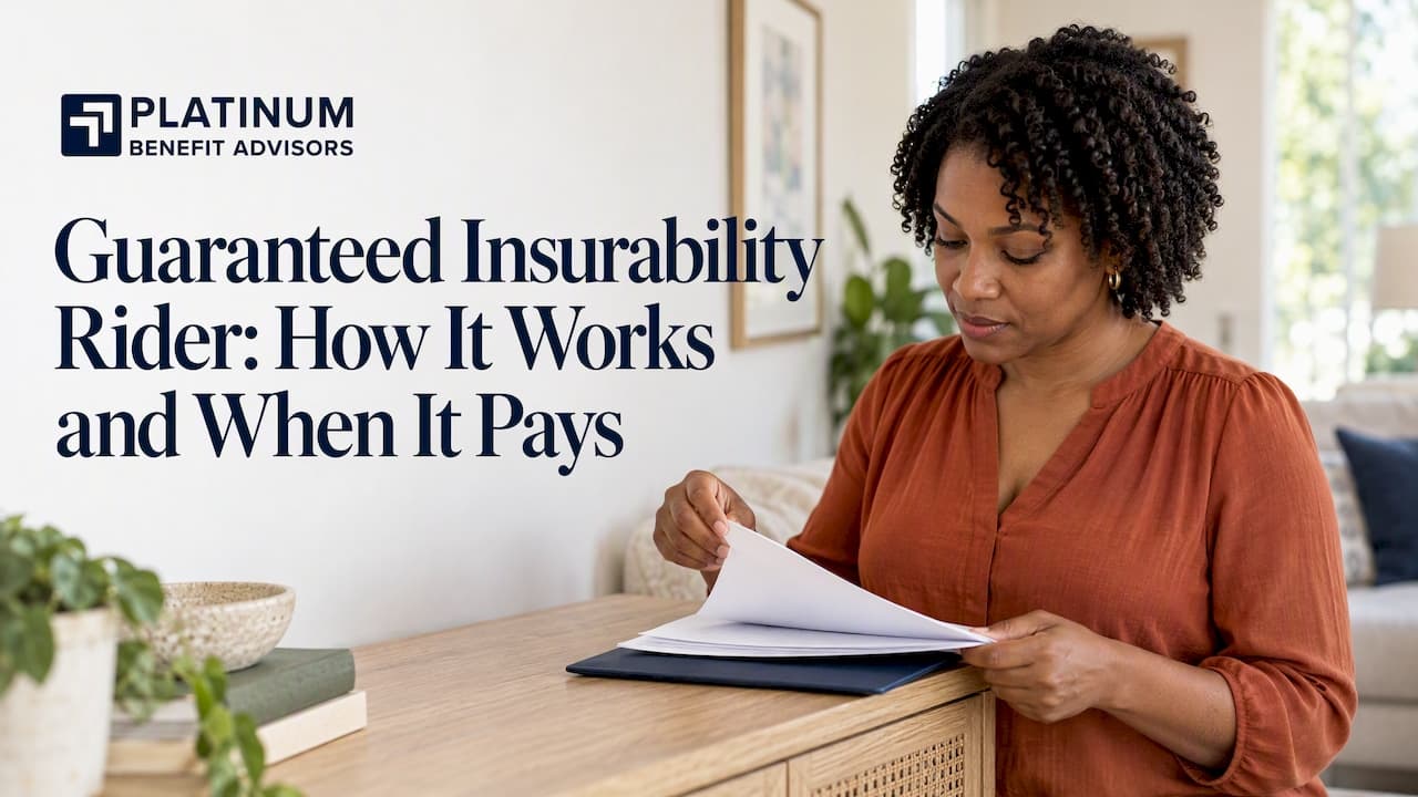Guaranteed Insurability Rider: How It Works and When It Pays